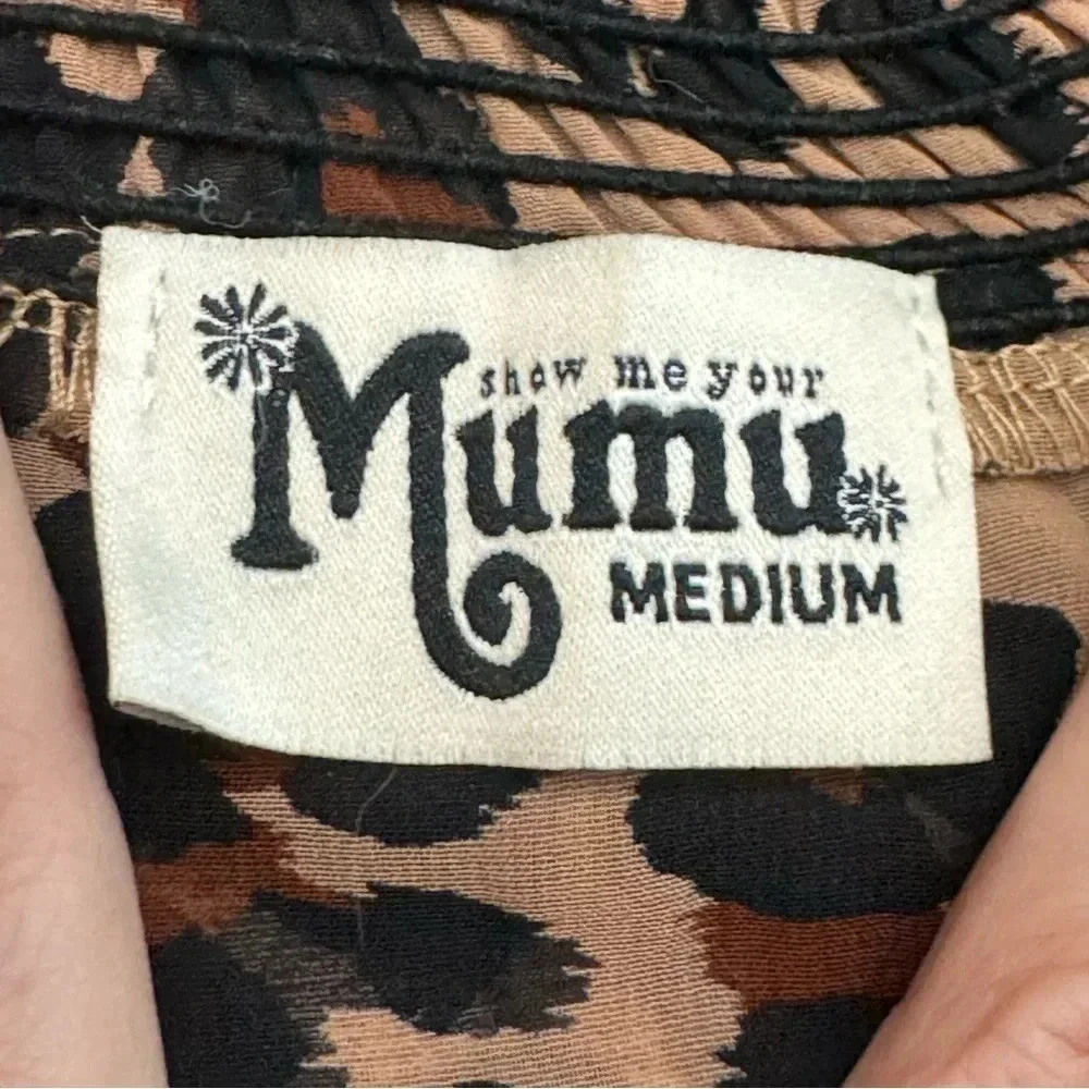 Excellent condition Show Me Your Mumu cheetah print shorts romper. Medium.
